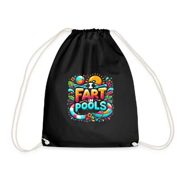 Je Pète Dans Les Piscines 14 - Sac de sport léger - noir - Devant