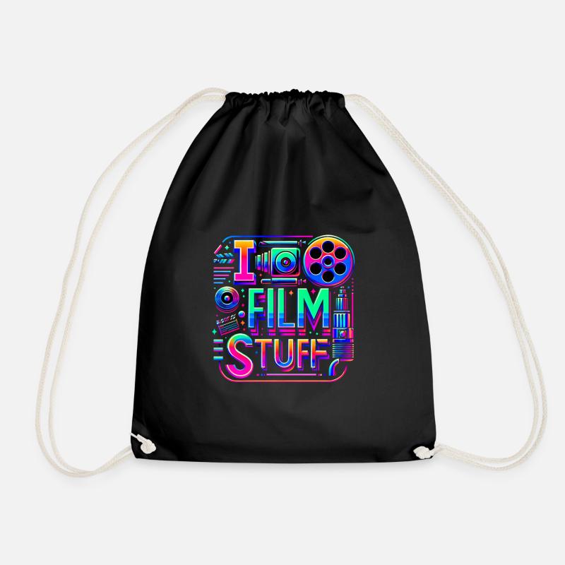 I Film Stuff 13 - Drawstring Bag - black
