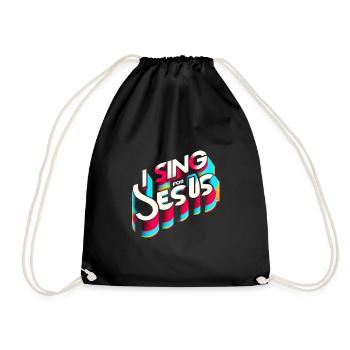 Je chante pour Jésus 6 - Sac de sport léger - noir - Devant