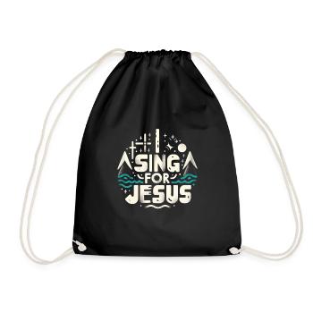 Je chante pour Jésus 4 - Sac de sport léger - noir - Devant