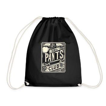No Pants Club 12 - Drawstring Bag - black - Front