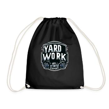 Yard Work Expert 13 - Drawstring Bag - black - Front