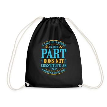 Un manque de planification de votre part ne ... 25 - Sac de sport léger - noir - Devant