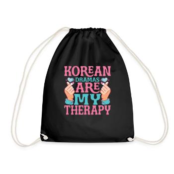 Les drames coréens sont ma thérapie 9 - Sac de sport léger - noir - Devant
