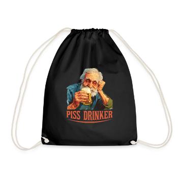 Piss Drinker 44 - Turnbeutel - Schwarz - Vorne