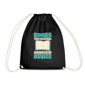 Books The Original Handheld Device 2 - Turnbeutel - Schwarz - Vorne