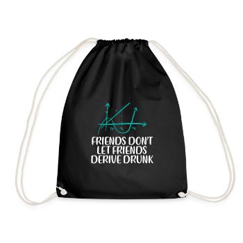 Les amis ne laissent pas leurs amis dériver ivre 4 - Sac de sport léger - noir - Devant