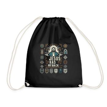 Jésus est là pour moi 20 - Sac de sport léger - noir - Devant