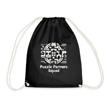 Puzzle Partners Squad - Drawstring Bag - black - Front
