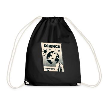 Science in Dialogue - Drawstring Bag - black - Front