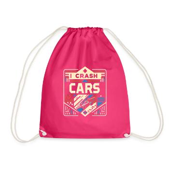 I Crash Cars 10 - Turnbeutel - Fuchsia - Vorne