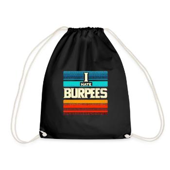 Je déteste les burpees 5 - Sac de sport léger - noir - Devant