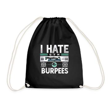 Je déteste les burpees 10 - Sac de sport léger - noir - Devant