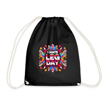 Je déteste les jambes Jour 35 - Sac de sport léger - noir - Devant
