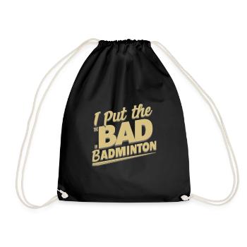 J’ai mis le mauvais dans le badminton 10 - Sac de sport léger - noir - Devant