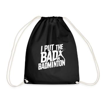 J’ai mis le mauvais dans le badminton 11 - Sac de sport léger - noir - Devant