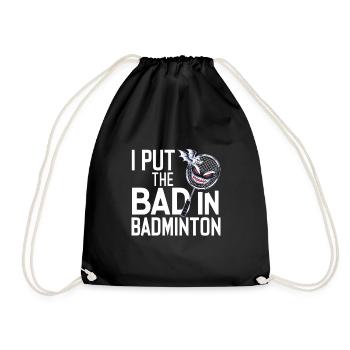 J’ai mis le mauvais dans le badminton 12 - Sac de sport léger - noir - Devant