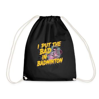 J’ai mis le mauvais dans le badminton 13 - Sac de sport léger - noir - Devant