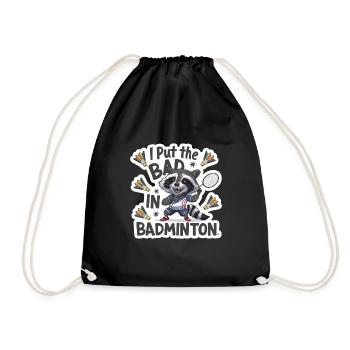 J’ai mis le mauvais dans le badminton 4 - Sac de sport léger - noir - Devant