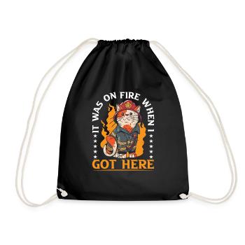 Il était en feu quand je suis arrivé ici 19 - Sac de sport léger - noir - Devant