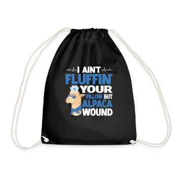 I Ain't Fluffin' Your Pillow But Alpaca Wound 3 - Drawstring Bag - black - Front