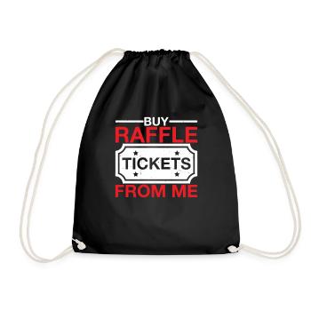Buy Raffle Tickets From Me 6 - Turnbeutel - Schwarz - Vorne