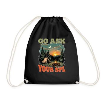 Go Ask Your Spl 23 - Drawstring Bag - black - Front