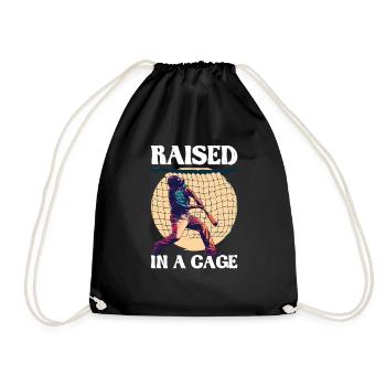 Raised In A Cage 27 - Drawstring Bag - black - Front