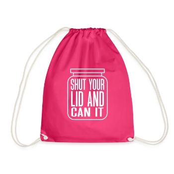 Shut Your Lid And Can It - Turnbeutel - Fuchsia - Vorne