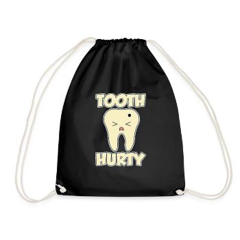 Tooth Hurty 4 - Drawstring Bag - black - Front