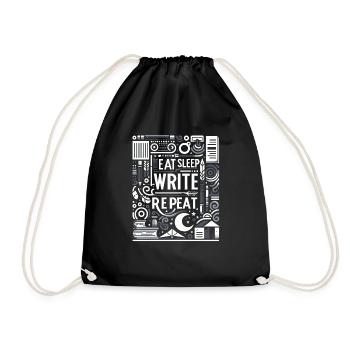 Manger Dormir Écrire Répéter 6 - Sac de sport léger - noir - Devant