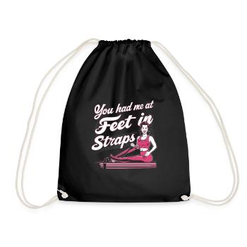 Tu m’avais aux pieds dans les sangles 60 - Sac de sport léger - noir - Devant