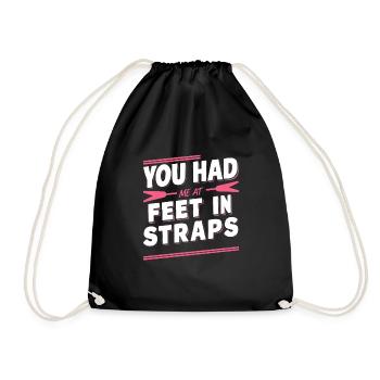 Tu m’avais aux pieds dans les sangles 62 - Sac de sport léger - noir - Devant