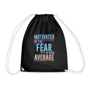Motivé par la peur d’être moyen 4 - Sac de sport léger - noir - Devant