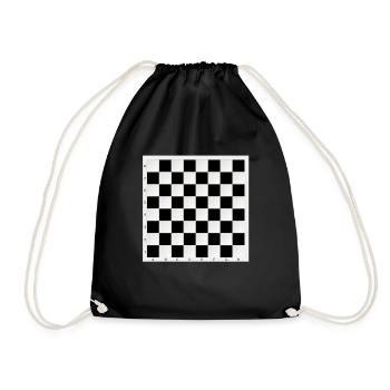 Échiquier portable - Jouez aux échecs instantanément - Sac de sport léger - noir - Devant