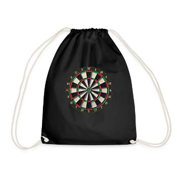 Portable Dart Board - Play Dart Instatly - Turnbeutel - Schwarz - Vorne
