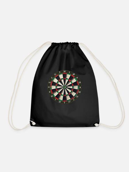 Portable Dart Board - Play Dart Instatly - Turnbeutel - Schwarz