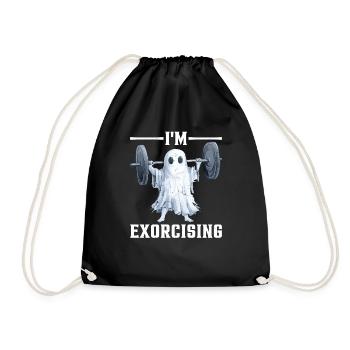 I'm Exorcising - Drawstring Bag - black - Front
