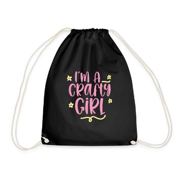 I'm A Crafty Girl 2 - Turnbeutel - Schwarz - Vorne
