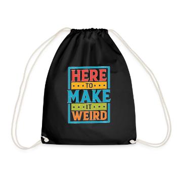 Ici pour le rendre bizarre - Sac de sport léger - noir - Devant