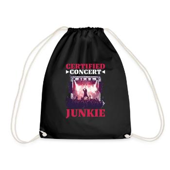 Certified Concert Junkie 13 - Turnbeutel - Schwarz - Vorne