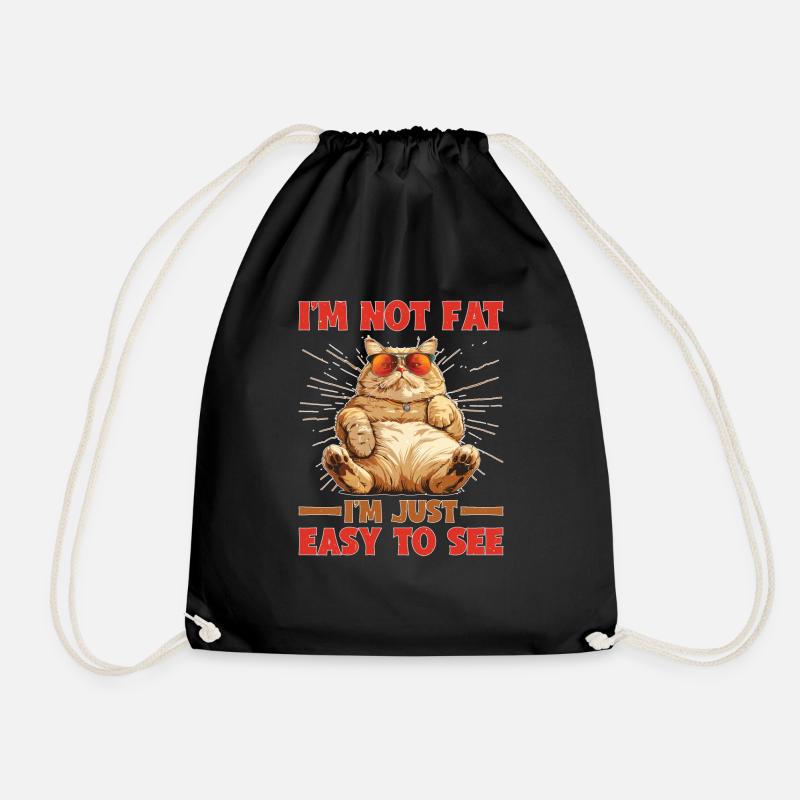 I'm Not Fat, I'm Just Easy To See 67 - Turnbeutel - Schwarz