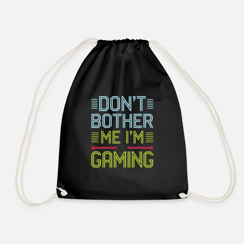 Don't Bother Me I'm Gaming 6 - Turnbeutel - Schwarz
