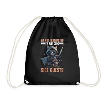 I'm Not Distracted I'm Just Doing Side Quests 2 - Turnbeutel - Schwarz - Vorne