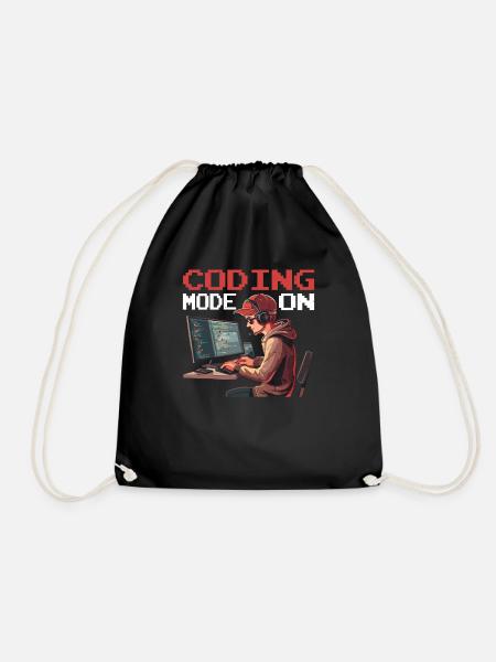 Coding Mode On 2 - Turnbeutel - Schwarz