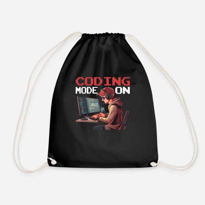 Coding Mode On 2 - Turnbeutel - Schwarz