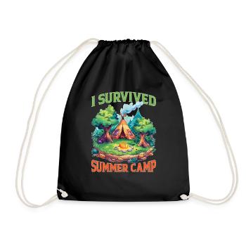 I Survived Summer Camp 6 - Turnbeutel - Schwarz - Vorne