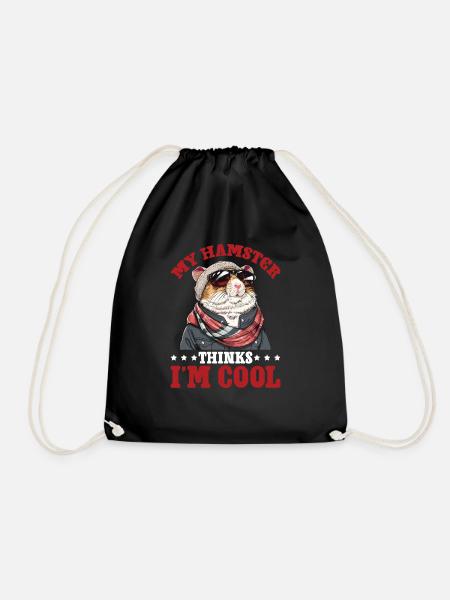 My Hamster Thinks I'm Cool 2 - Turnbeutel - Schwarz
