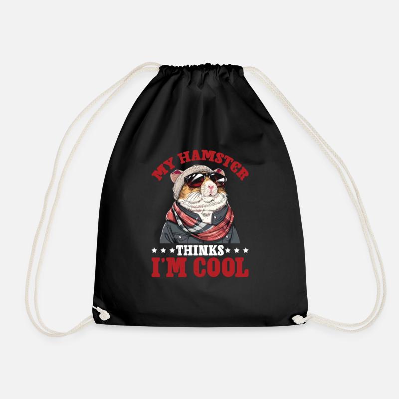 My Hamster Thinks I'm Cool 2 - Turnbeutel - Schwarz