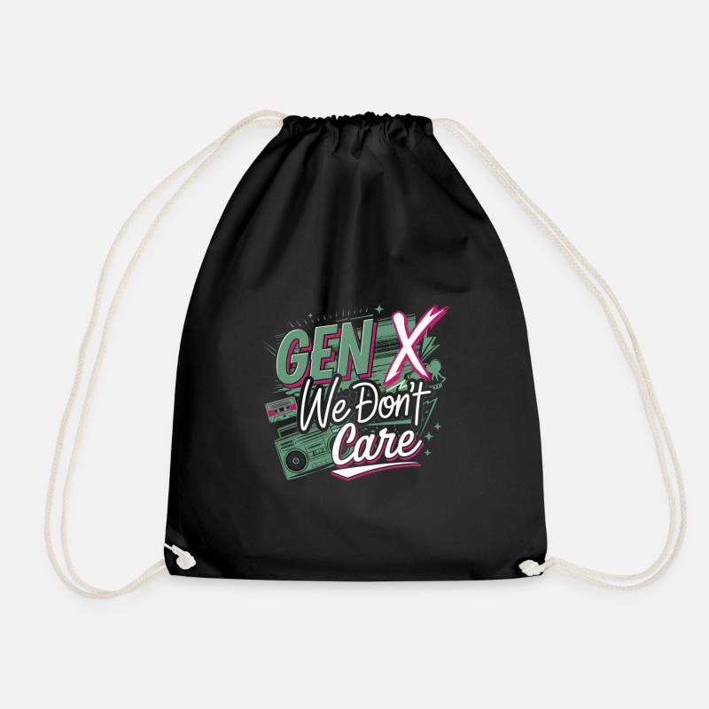 Gen X We Don't Care 4 - Turnbeutel - Schwarz